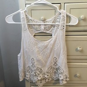 Lace crop top